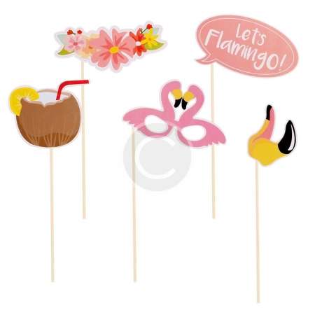 Hawaii Themed Summer Party Photo Booth Props Kit