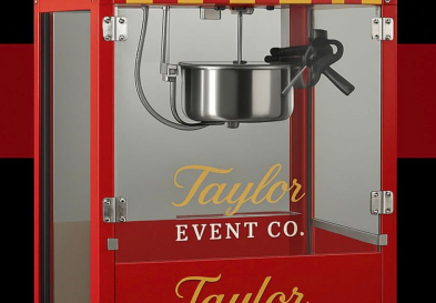 Taylor Event Co. - freshly made popcorn served at event entertainment stand