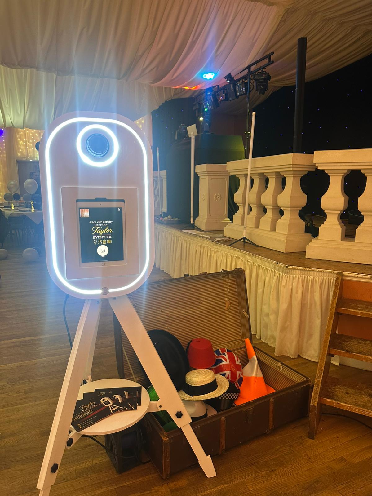 Taylor Event Co. - modern photo pod hire setup for weddings and events UK